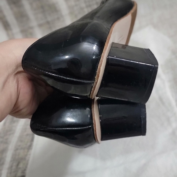 🔥Authentic Ferragamo Black Patent Womens Squared toe Shoes - Picture 8 of 16
